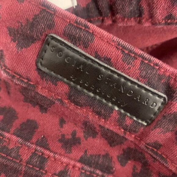 Social Standard By Sanctuary Womens Leopard Print Ankle Skinny Jeans Size 6 - Picture 5 of 7